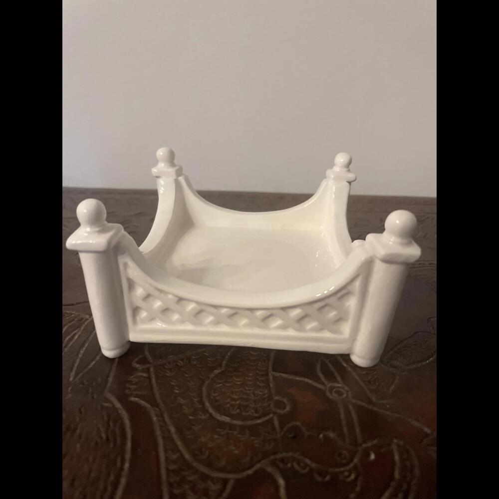 Lady Jayne Decorative White Ceramic Tray